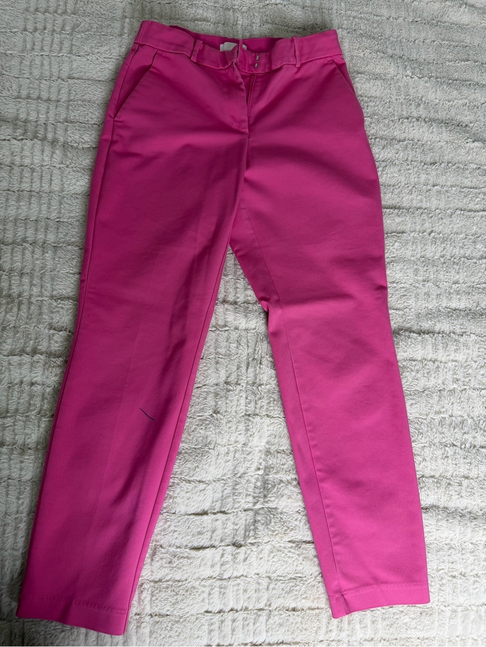 H&M Hot Pink Straight-Leg Women's Pants
